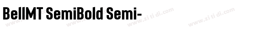 BellMT SemiBold Semi字体转换